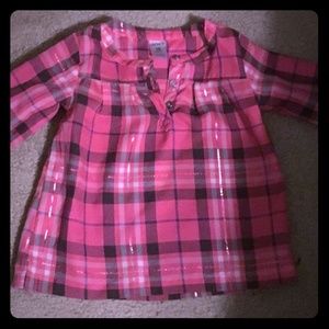 Toddler Girl Pink Plaid Top